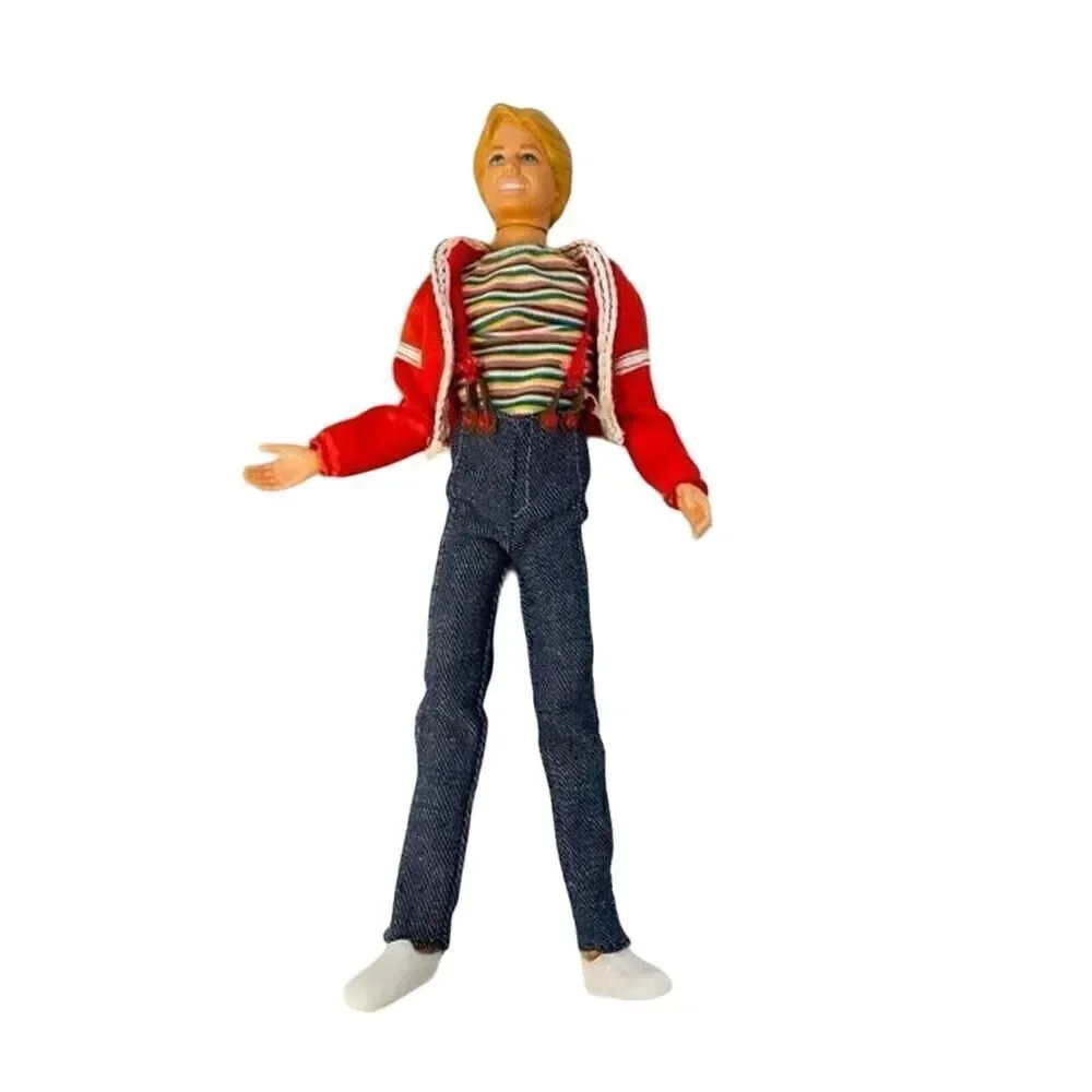 Vintage 1979 Fully articulated Ken Doll Suspenders Sneakers Jeans Sean Cassidy